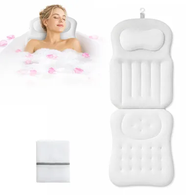 Obrázok produktu pre Solidchoice – Vankúš do vane s opierkou hlavy a prísavkami pre relaxáciu