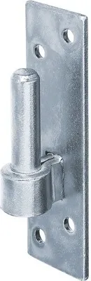 Produktbild von ALBERTS Kloben Torhaken Anschrauben Stahl verzinkt Dorn Ø 14 mm Platte 130x40 mm