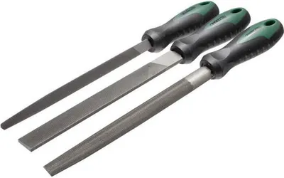 Produktbild von Satz von 3 Metallfeilen 200mm Premium Stalco