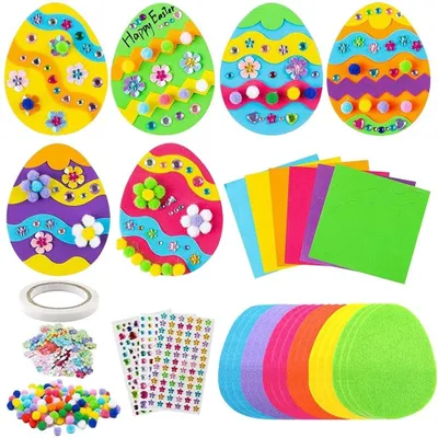 Immagine prodotto di Solidchoice - Set da creazione per bambini, composto da 18 elementi, a tema Pasqua