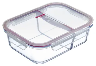 Productafbeelding van Westmark glazen voorraadbus, 980 ml, met 2 aparte compartimenten, artikelnummer 234622E1