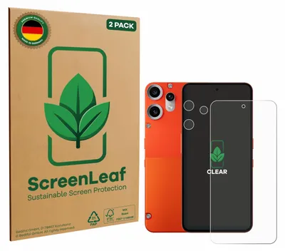 Produktbild von 2x ScreenLeaf Schutzfolie für Nothing CMF Phone 2 Pro (Display+Kamera) Displayschutz Display Schutz Folie Klar Transparent