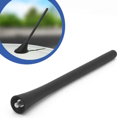 Produktbild von Auto Kurz Stab Dach Antenne 18cm Triplex Radio Navi FM AM GPS GSM Universal