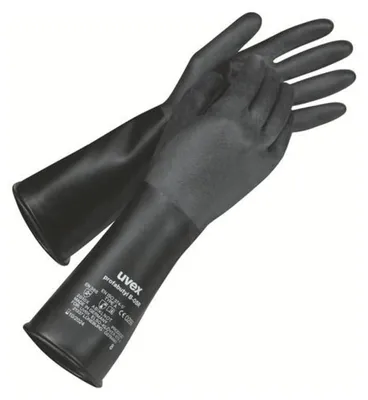 Productafbeelding van uvex profabutyl B-05R chemische beschermhandschoen, zwart, 10 paar