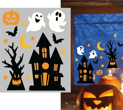 Immagine prodotto di Casa di Halloween - adesivi in gel