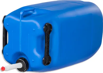 Produktbild von 60 Liter Kanister Wasserkanister Camping & Outdoor blau 3 Griffe + Ausgießer flexibel (60 Knb 3G + Flex71)