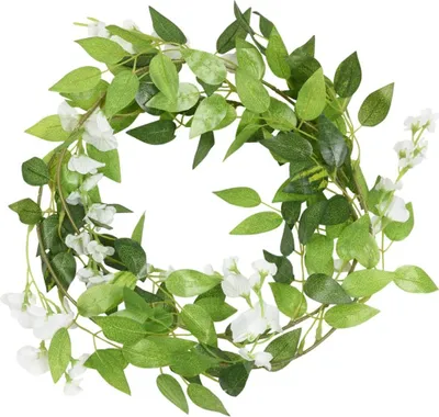 Produktbild von vidaXL Blumengirlanden Blumen 6 Stk. Weiß 200 cm
