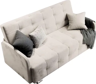 Produktbild von PRIMA Schlafcouch für Wohnzimmer hellbeige
