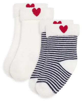 Productafbeelding van Petit Bateau: Set babykousen van geborduurd katoen