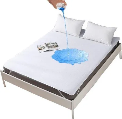 Productafbeelding van Famanu matrasbeschermer, waterdicht - 140 x 200 cm, ademend, wit