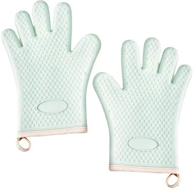 Immagine prodotto di Guanti da lavoro in silicone resistenti al calore, con struttura antiscivolo e impermeabile