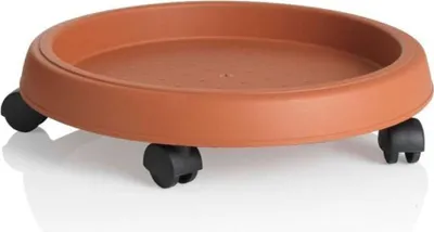 Obrázek produktu pro BAMA Podstavec pod květináč s kolečky, 25cm, teracotta