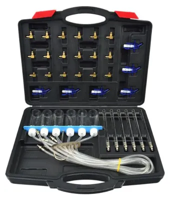 Immagine prodotto di Kit-set test per perdite diesel,test di ritorno delle perdite common rail, flussometro per iniettori a 6 cilindri, controllo portate di ritorno