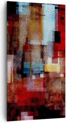 Produktbild von Bild auf Leinwand - Leinwandbild - Abstraktion modern - 55x100cm - Wand Bild - Wanddeko - Leinwanddruck - Bilder - Kunstdruck - Wanddekoration - Leinwand bilder - Wandkunst - PA55x100-3504