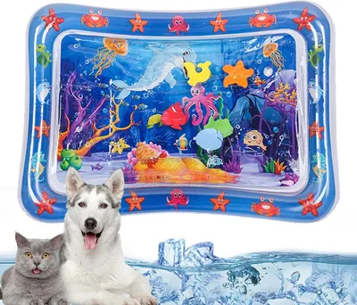 Produktbild von Sensorische Wassermatte Für Katzen, Wassersensorische Spielmatte, Wassersensor-Kühlmatte Für Kinder, Sommerliche Verdickte,Für Kleine Hunde Und Katzen