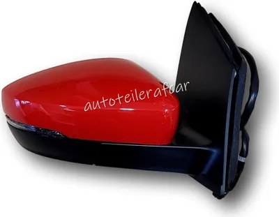 Produktbild von Außenspiegel Spiegel elektrisch Für VW POLO 6R 2009 - 2017 rot LY3D