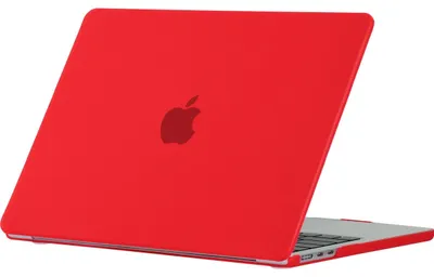 Produktbild von Mobigear Schutzhülle für MacBook Air 15 Zoll (2023-2026), Hartschalenhülle, MacBook Case - Rot - Modell A2941 / A3114 / A3241 / A3448