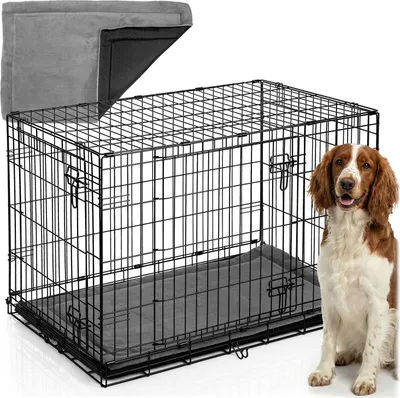 Produktbild von Metall-Hundehütte + Bett 91 x 57 x 62 cm PH-201