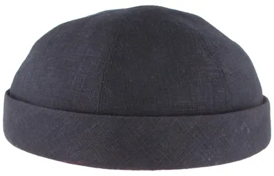 Produktbild von Bullani randloses Docker Cap aus 100% Leinen, blau, Gr. 56