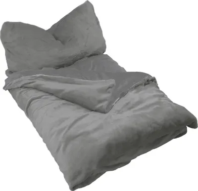 Produktbild von Winter Uni Bettwäsche 2 teilig Cashmere Touch Reißverschluss 135 x200 cm + 80 x80 cm Grau