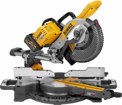Produktbild von Dewalt - 54 V XR FLEXVOLT BRUSHLESS radiale Gehrungssäge 250 mm + 2 x 2 Ah Batterien + Ladegerät - Dewalt - DCS727T2-QW