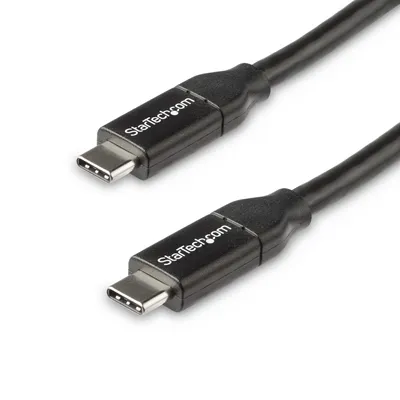 Produktbild von StarTech.com 50cm USB-C-Schnellladekabel, Laden und Synchronisieren, 100W (5A) Power Delivery, USB 2.0, USB-IF-, Schwarz - USB C Ladekabel, 0,5 m, USB C, USB C, USB 2.0, 0,48 Gbit/s, Schwarz