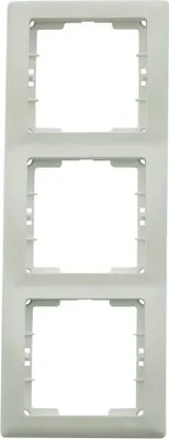 Produktbild von Mutlusan Daria 3-fach Rahmen vertikal Weiss für 3 Module