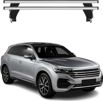 Zdjęcie produktu dla Bagażnik dachowy Menabo do VW Touareg III 2018-2025 aluminium szary 2szt