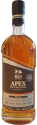 Productafbeelding van M&H Apex Single Malt, afkomstig uit de Dode Zee.