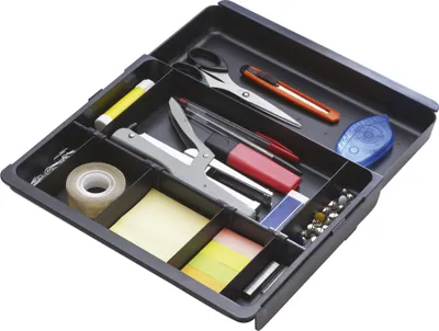 Image de Exacompta 6x Organiseur de tiroir Drawinsert Ecoblack Noir 316014D