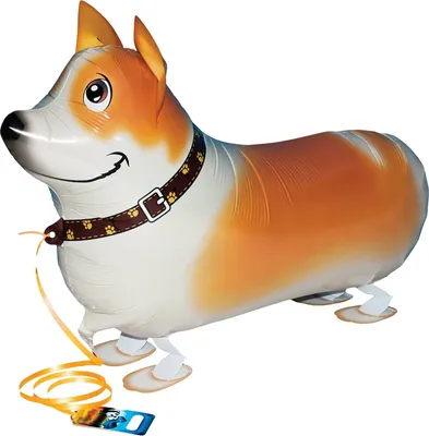 Produktbild von Airwalker Folienballon "Hund Corgi" | 54cm