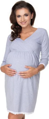 Zdjęcie produktu dla Damska koszula nocna PeeKaBoo Najjaśniejszy szary L/XL