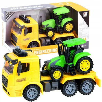 Produktbild von Jokomisiada LKW + Traktor Fahrzeugset Licht Ton 28cm