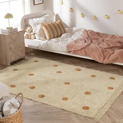 Zdjęcie produktu dla Volero - Dywan do pokoju dziecięcego – Lou Dots Yellow - 120x170cm