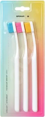 Produktbild von SPOKAR + extrasoft 3428 Zahnbürste 3er Pack - 3St