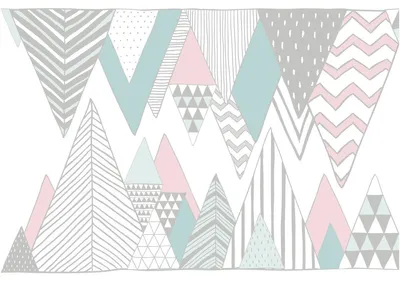 Immagine prodotto di Adesivo da parete – Decorazione per camera da letto/soggiorno – Adesivo da parete gigante con montagne scandinave (PENSACOLA) – 60 x 90 cm
