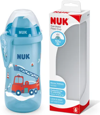 Produktbild von NUK Flexi Cup – Feuerwehr Motiv, Flexibler Strohhalm, BPA-frei