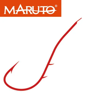 Produktbild von Maruto Aalhaken rot - Angelhaken, Größe/Packungsinhalt:Gr. 8 - 11 Haken pro Packung