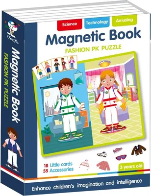Zdjęcie produktu dla Układanka magnetyczna moda 73 szt