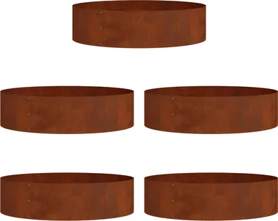 Imagen del producto de Anillo para maceta 5 pcs Marrón 80 x 80 x 20 cm