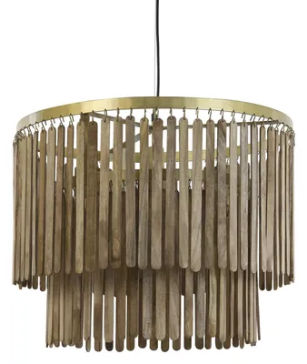 Produktbild von Light & Living - Hängeleuchte Gularo - Braun - Ø60cm Hängelampe - Esstischlampe - Wohnzimmerlampe - Schlafzimmerlampe - Wohnzimmer