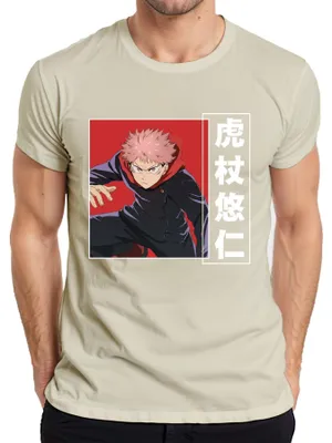 Imagen del producto de Camiseta para hombre, estilo anime/manga de Jujutsu Kaisen, con el personaje Yuji Itadori, diseño para fans, talla XL