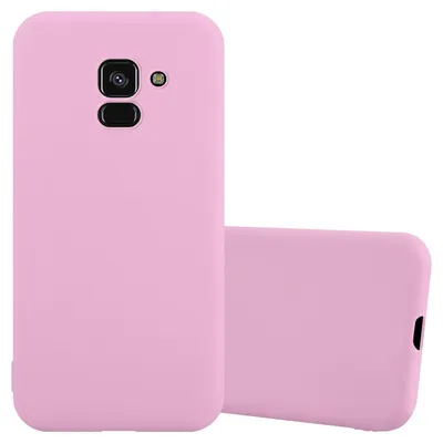 Produktbild von Cadorabo Hülle für Samsung Galaxy A8 PLUS 2018 Schutzhülle in Rosa Handyhülle TPU Silikon Etui Case Cover