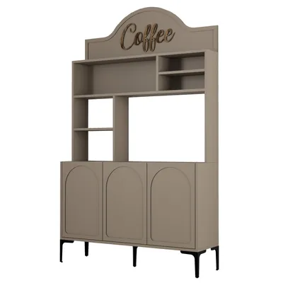 Immagine prodotto di Skye Decor, Lyon 120 - Atlas, nero, mobile da soggiorno, mobile bar, Atlas, 120 x 202 x 35 cm