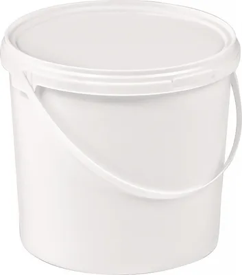Produktbild von Eimer 3l PP weiß Bügelgr.u.Stülpdeckel D.200mm H.156mm