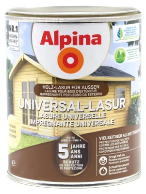 Produktbild von Alpina Universallasur kastanie 2,5 Liter