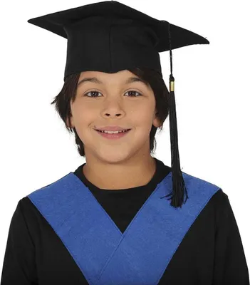 Image de Fiestas Guirca - Chapeau de costume pour enfants, diplôme FG258 (taille unique) (Noir)