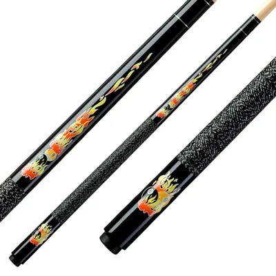Produktbild von Kinder Queue Classic Flames, schwarz, 123 cm