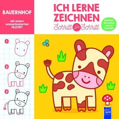 Image de Ich lerne zeichnen - Schritt für Schritt: Bauernhof