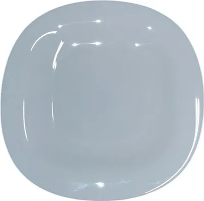 Zdjęcie produktu dla Kwadratowy szklany talerz obiadowy Carine Granit - D 29 cm